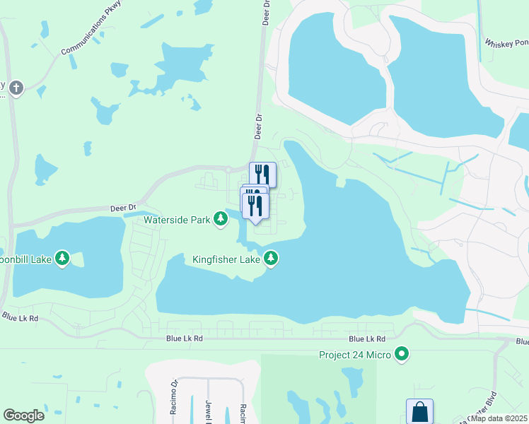 map of restaurants, bars, coffee shops, grocery stores, and more near 3800 Deer Drive in Sarasota