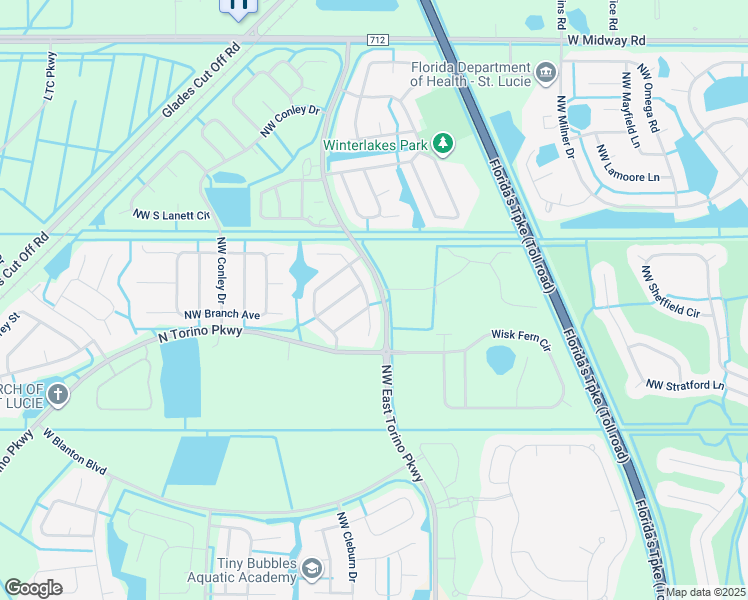 map of restaurants, bars, coffee shops, grocery stores, and more near 5463 Northwest Norris Avenue in Port St. Lucie