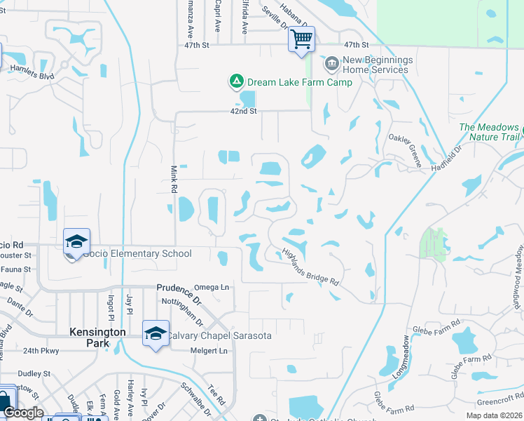 map of restaurants, bars, coffee shops, grocery stores, and more near 3916 Chatsworth Greene Court in Sarasota