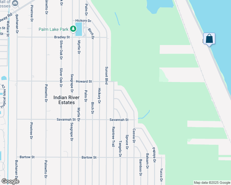 map of restaurants, bars, coffee shops, grocery stores, and more near 5408 Raintree Trail in Fort Pierce