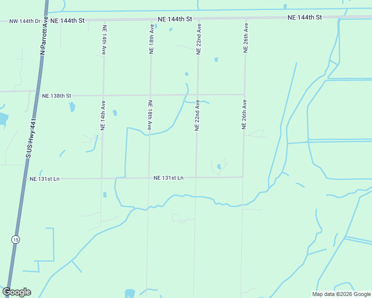 map of restaurants, bars, coffee shops, grocery stores, and more near 13451 Northeast 22nd Avenue in Okeechobee