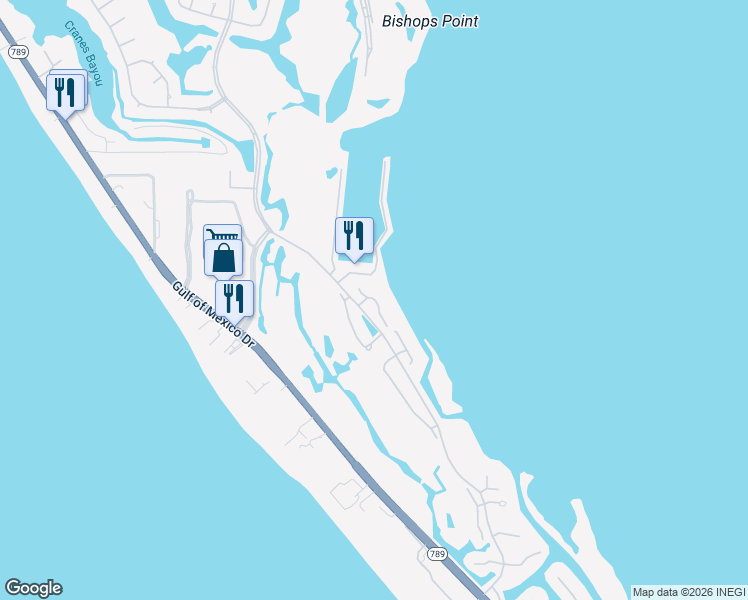 map of restaurants, bars, coffee shops, grocery stores, and more near 2358 Harbour Oaks Drive in Longboat Key
