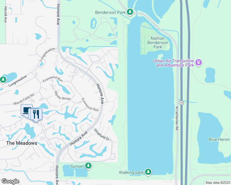 map of restaurants, bars, coffee shops, grocery stores, and more near 3834 Surrey Court in Sarasota