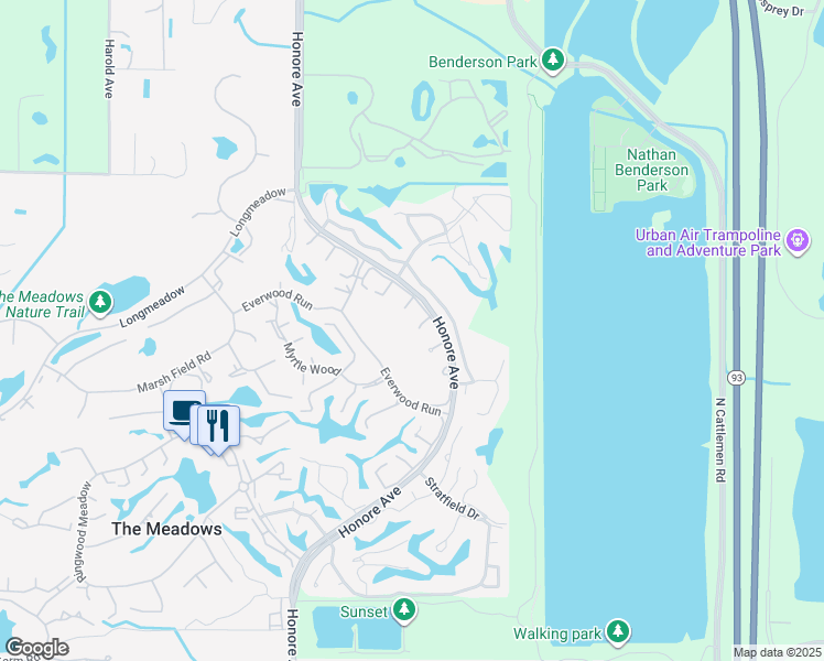 map of restaurants, bars, coffee shops, grocery stores, and more near 5434 Chanteclaire in Sarasota