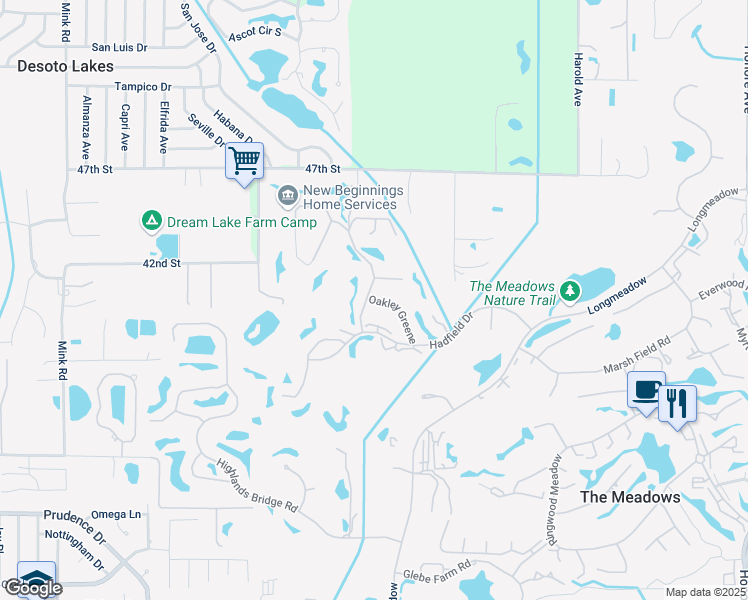 map of restaurants, bars, coffee shops, grocery stores, and more near 3952 Highland Oaks Drive in Sarasota