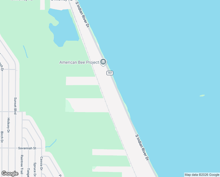 map of restaurants, bars, coffee shops, grocery stores, and more near 6005 South Indian River Drive in Fort Pierce