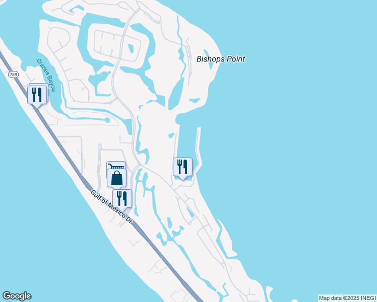 map of restaurants, bars, coffee shops, grocery stores, and more near 2600 Harbourside Drive in Longboat Key