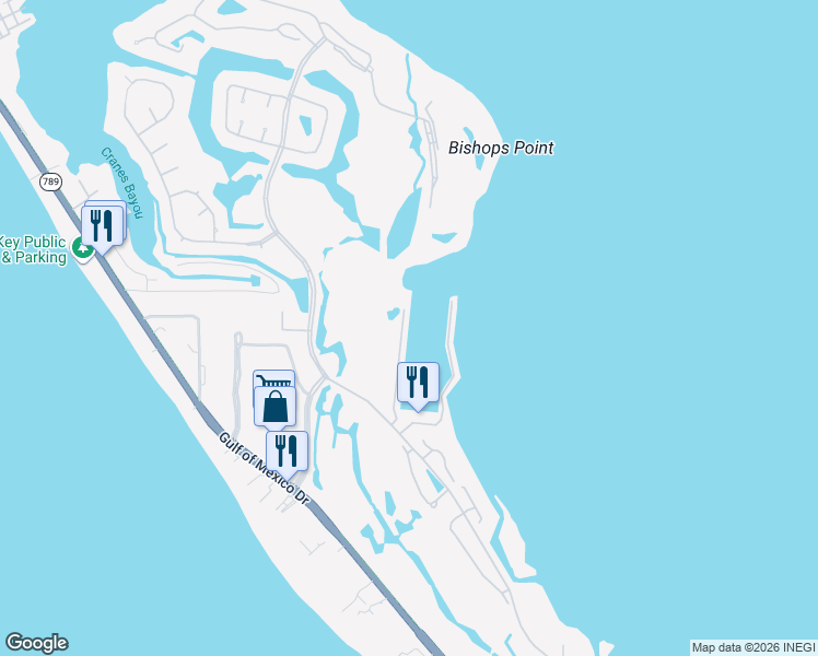 map of restaurants, bars, coffee shops, grocery stores, and more near 2630 Harbourside Drive in Longboat Key