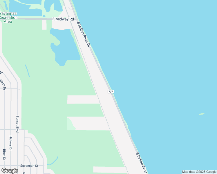 map of restaurants, bars, coffee shops, grocery stores, and more near South Indian River Drive in Fort Pierce