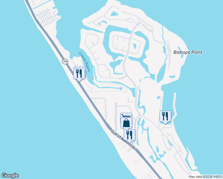 map of restaurants, bars, coffee shops, grocery stores, and more near 620 Buttonwood Drive in Longboat Key