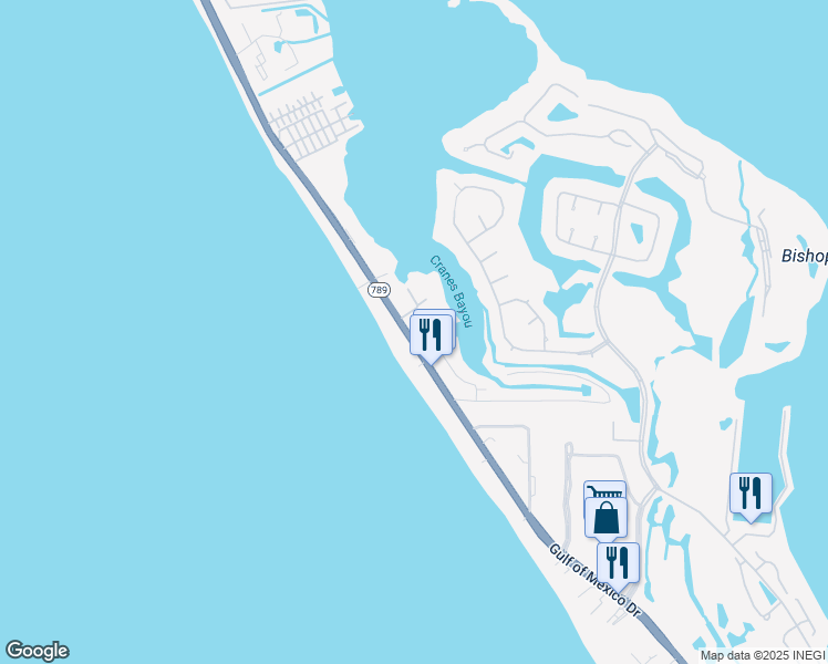 map of restaurants, bars, coffee shops, grocery stores, and more near 3300-3330 Gulf of Mexico Drive in Longboat Key