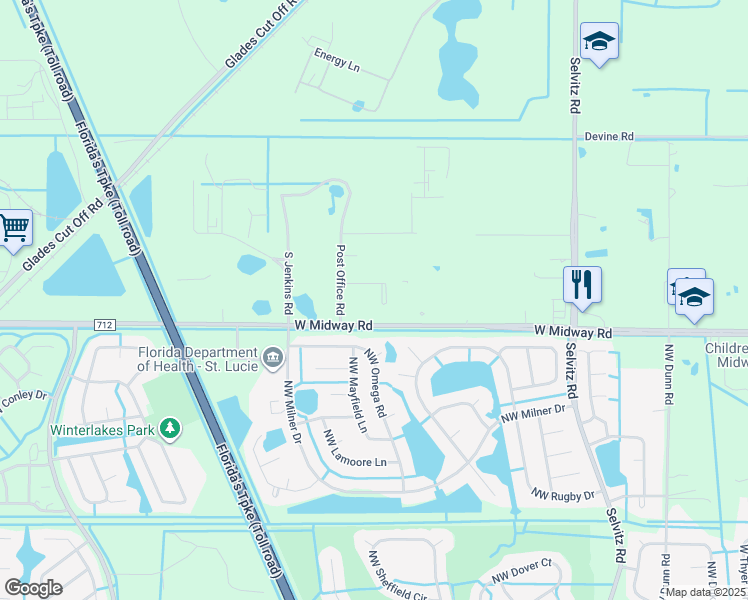 map of restaurants, bars, coffee shops, grocery stores, and more near in Fort Pierce