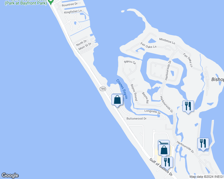 map of restaurants, bars, coffee shops, grocery stores, and more near 3320 Gulf of Mexico Drive in Longboat Key
