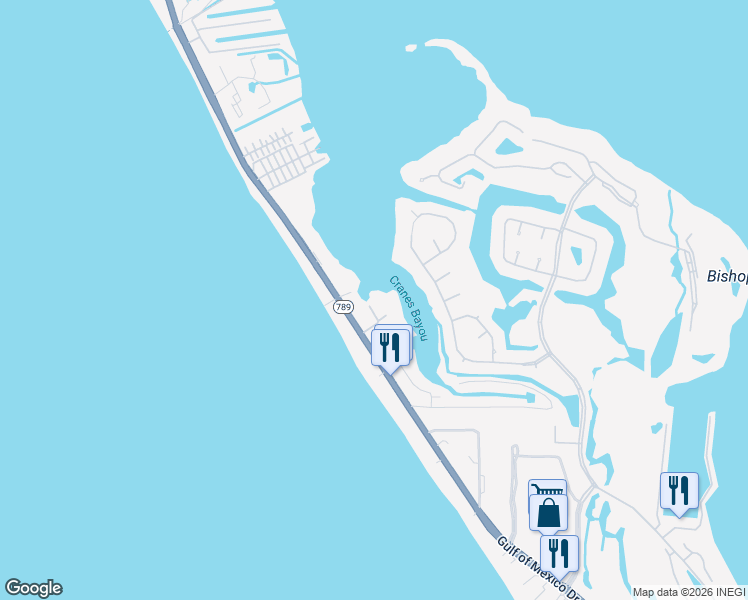 map of restaurants, bars, coffee shops, grocery stores, and more near 3330D Gulf of Mexico Drive in Longboat Key