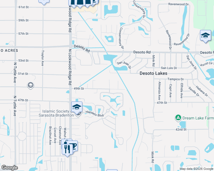 map of restaurants, bars, coffee shops, grocery stores, and more near 4915 Dorothy Avenue in Sarasota