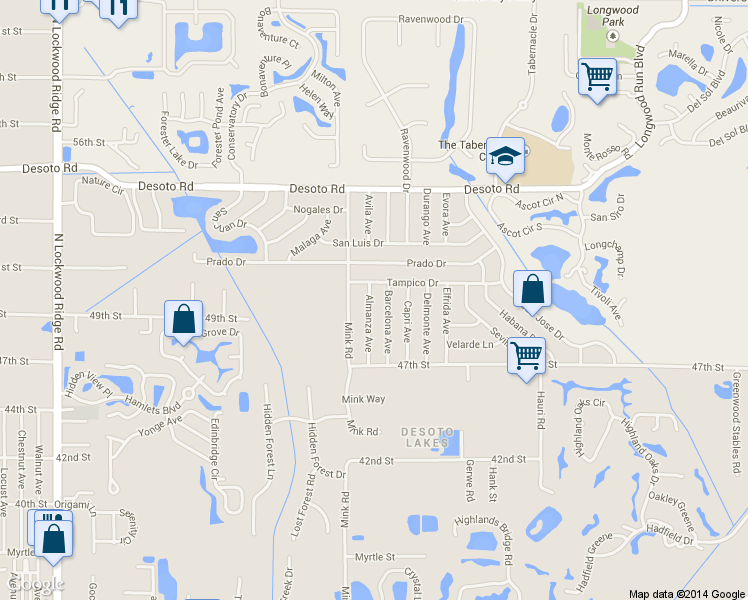 map of restaurants, bars, coffee shops, grocery stores, and more near 5009 Almanza Avenue in Sarasota