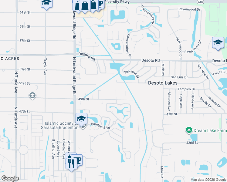 map of restaurants, bars, coffee shops, grocery stores, and more near 4915 Dorothy Avenue in Sarasota