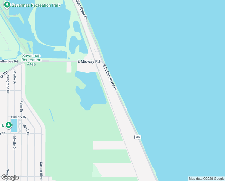 map of restaurants, bars, coffee shops, grocery stores, and more near 5209 South Indian River Drive in Fort Pierce