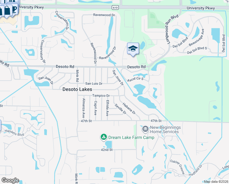 map of restaurants, bars, coffee shops, grocery stores, and more near 4038 Prado Drive in Sarasota