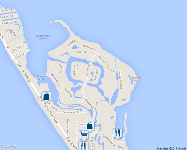 map of restaurants, bars, coffee shops, grocery stores, and more near 3451 Winding Oaks Drive in Longboat Key