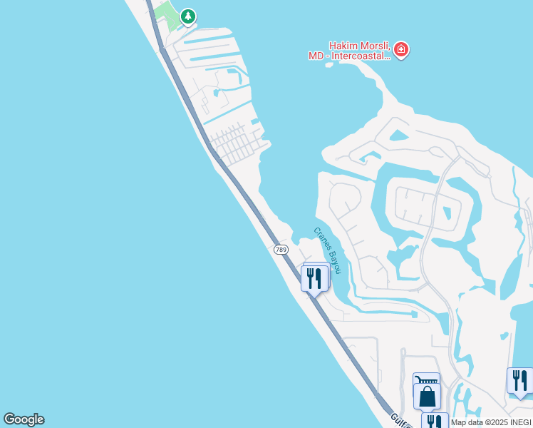 map of restaurants, bars, coffee shops, grocery stores, and more near 3454 Gulf of Mexico Drive in Longboat Key
