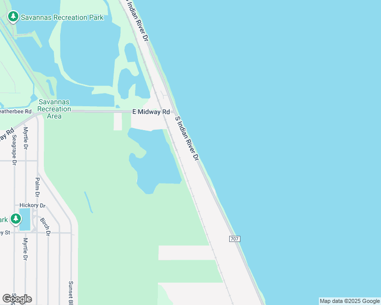 map of restaurants, bars, coffee shops, grocery stores, and more near 5209 South Indian River Drive in Fort Pierce