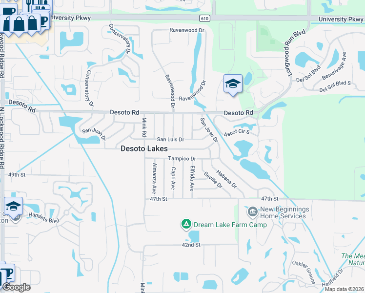 map of restaurants, bars, coffee shops, grocery stores, and more near 3937 Prado Drive in Sarasota