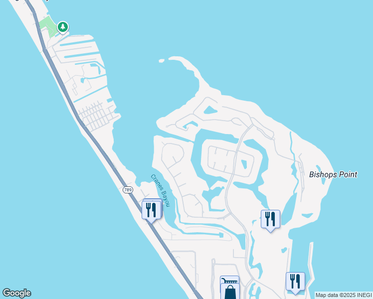 map of restaurants, bars, coffee shops, grocery stores, and more near 3611 Bayou Circle in Longboat Key