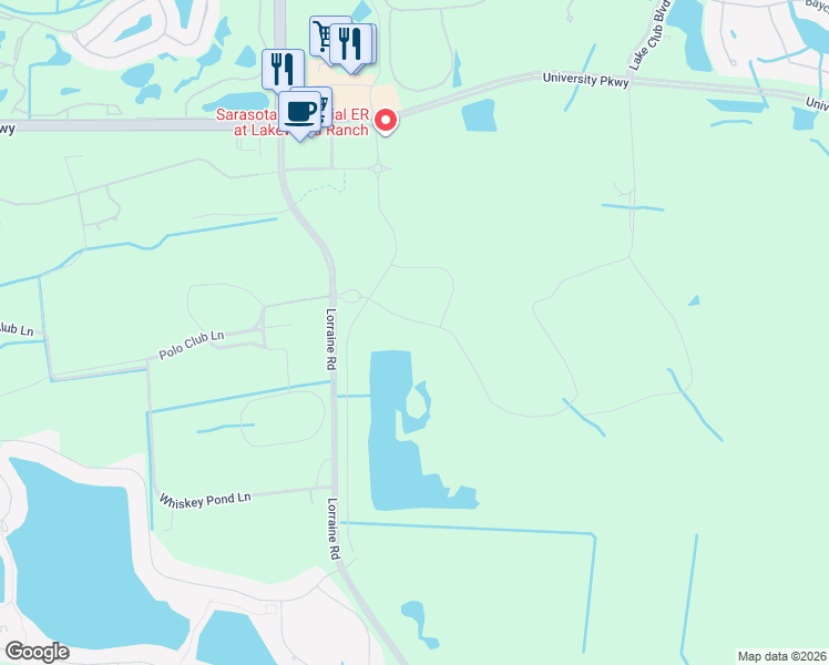 map of restaurants, bars, coffee shops, grocery stores, and more near Lorraine Road in Sarasota