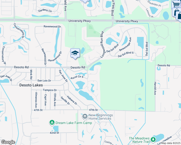 map of restaurants, bars, coffee shops, grocery stores, and more near 4620 San Siro Drive in Sarasota