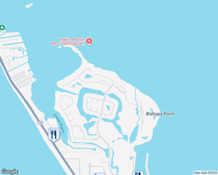 map of restaurants, bars, coffee shops, grocery stores, and more near 3501 Mistletoe Lane in Longboat Key