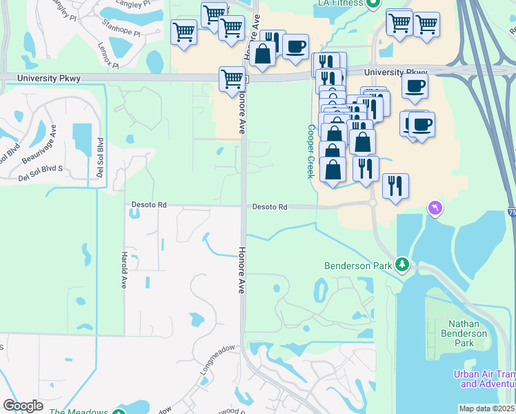 map of restaurants, bars, coffee shops, grocery stores, and more near in Sarasota County