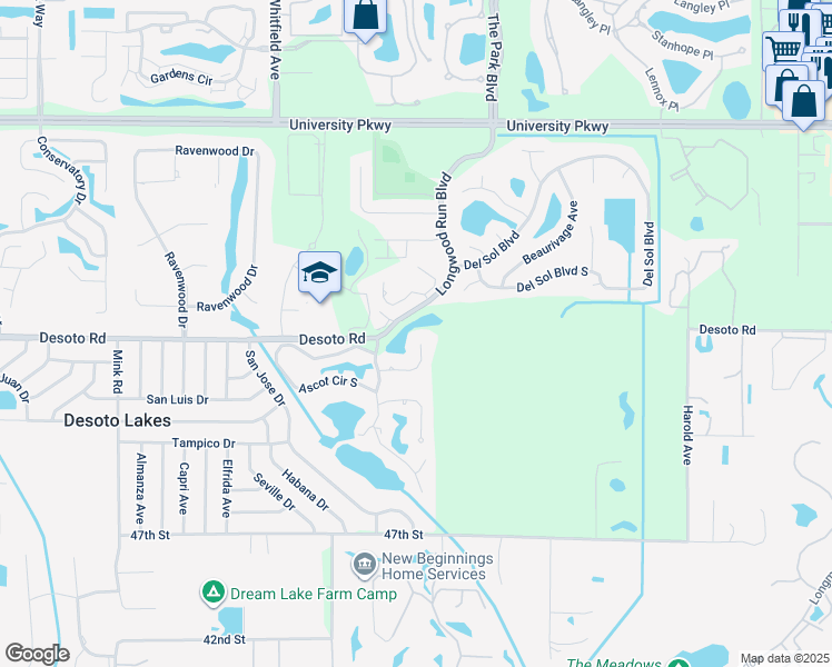 map of restaurants, bars, coffee shops, grocery stores, and more near 4671 San Siro Drive in Sarasota