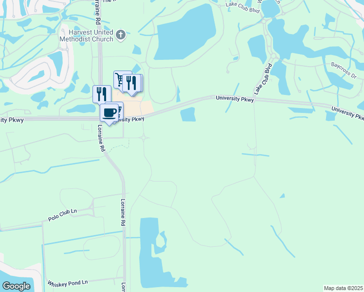 map of restaurants, bars, coffee shops, grocery stores, and more near in Lakewood Ranch