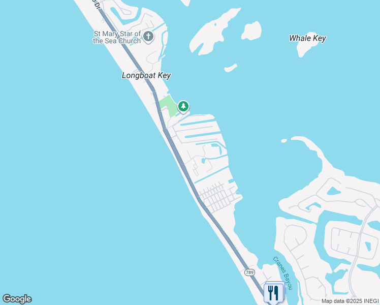 map of restaurants, bars, coffee shops, grocery stores, and more near 517 Bayport Way in Longboat Key