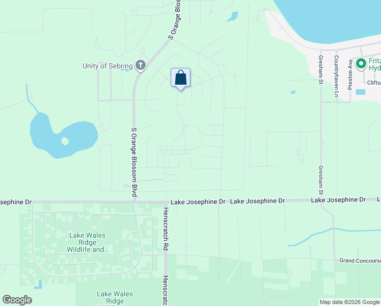 map of restaurants, bars, coffee shops, grocery stores, and more near 10882 Shankhill Road in Sebring