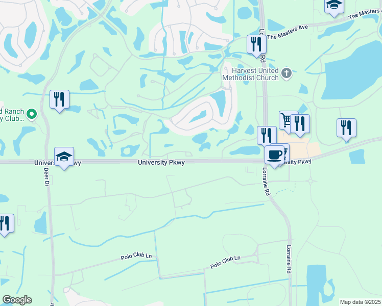 map of restaurants, bars, coffee shops, grocery stores, and more near 202 Boca Grove Place in Bradenton