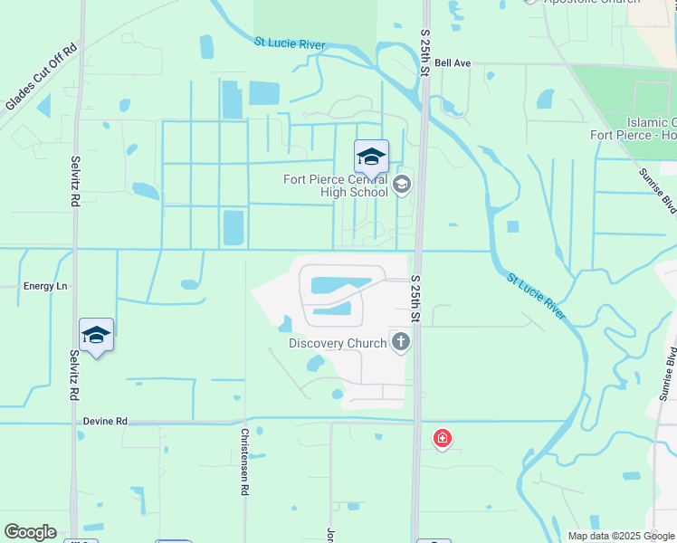 map of restaurants, bars, coffee shops, grocery stores, and more near 2608 Serenity Circle South in Fort Pierce