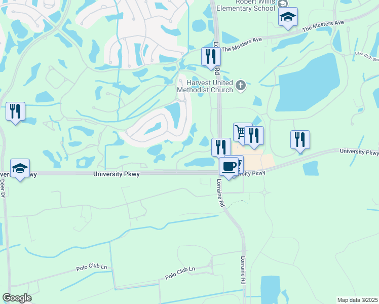 map of restaurants, bars, coffee shops, grocery stores, and more near 8408 Miramar Way in Lakewood Ranch