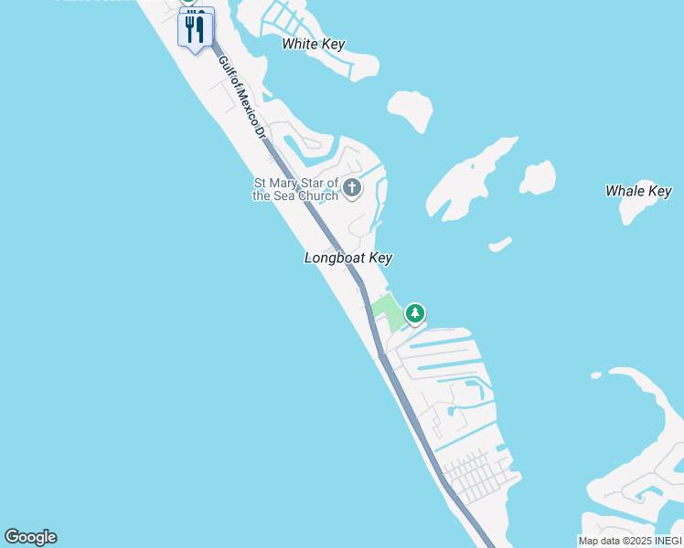 map of restaurants, bars, coffee shops, grocery stores, and more near 4215 Gulf of Mexico Drive in Longboat Key