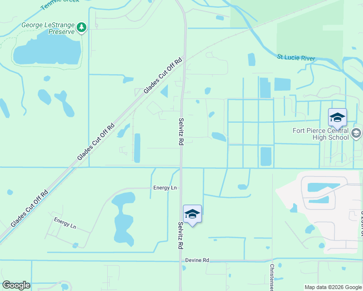 map of restaurants, bars, coffee shops, grocery stores, and more near 4444 Selvitz Road in Fort Pierce