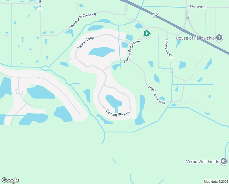 map of restaurants, bars, coffee shops, grocery stores, and more near 22644 Morning Glory Circle in Bradenton