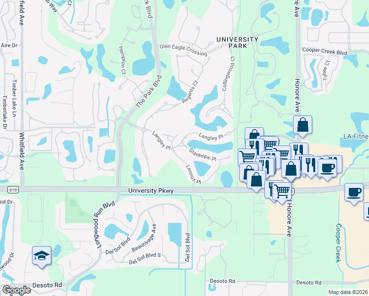 map of restaurants, bars, coffee shops, grocery stores, and more near 6906 Stanhope Place in Manatee County