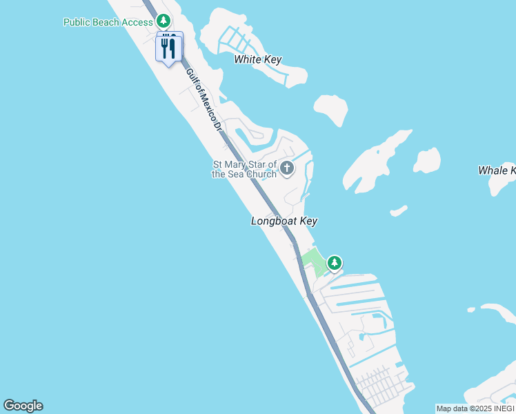 map of restaurants, bars, coffee shops, grocery stores, and more near 4311 Gulf of Mexico Drive in Longboat Key