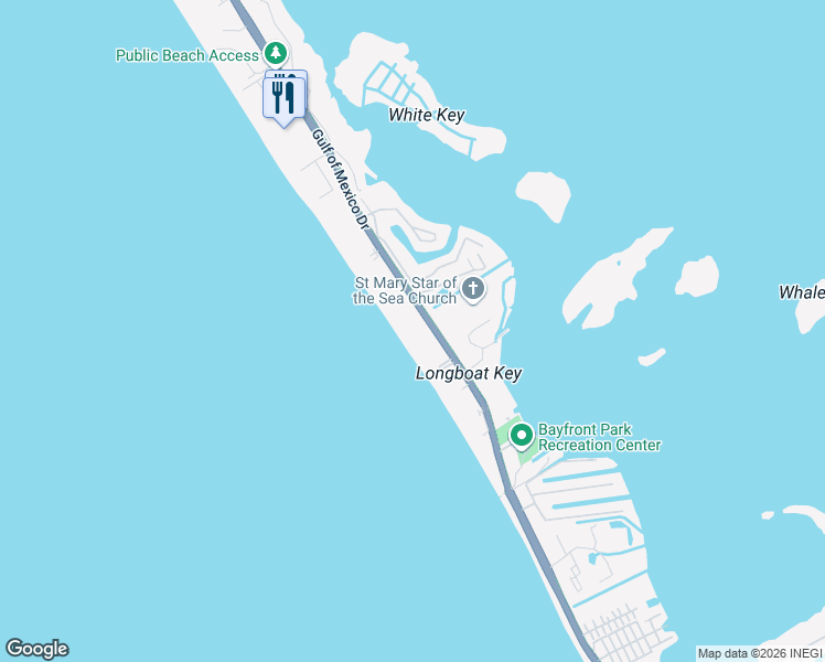 map of restaurants, bars, coffee shops, grocery stores, and more near 4300 Florida 789 in Longboat Key