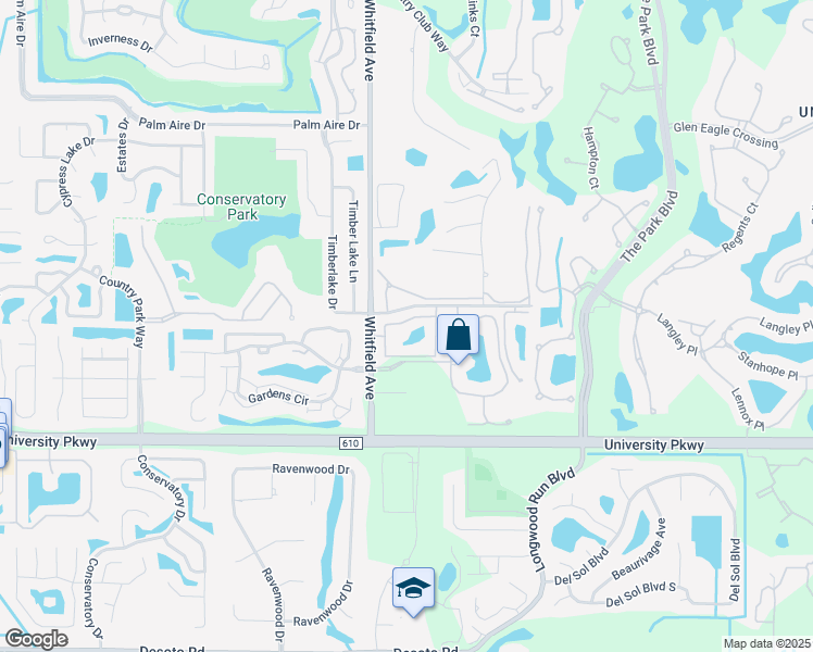map of restaurants, bars, coffee shops, grocery stores, and more near 703 60th Street Circle East in Sarasota