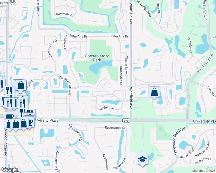 map of restaurants, bars, coffee shops, grocery stores, and more near 5524 Napa Drive in Sarasota