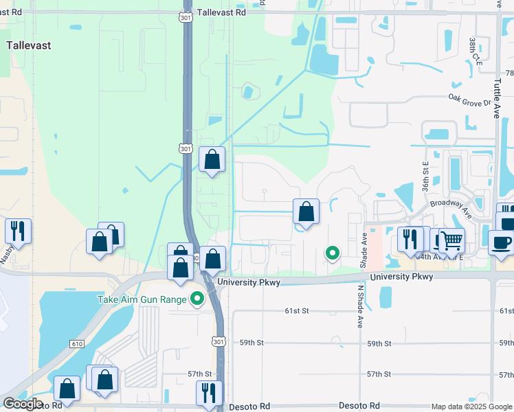 map of restaurants, bars, coffee shops, grocery stores, and more near 2932 Oriole Drive in Sarasota