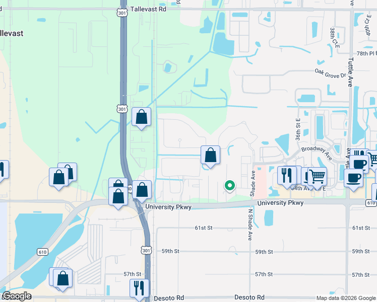 map of restaurants, bars, coffee shops, grocery stores, and more near 3018 Oriole Drive in Sarasota