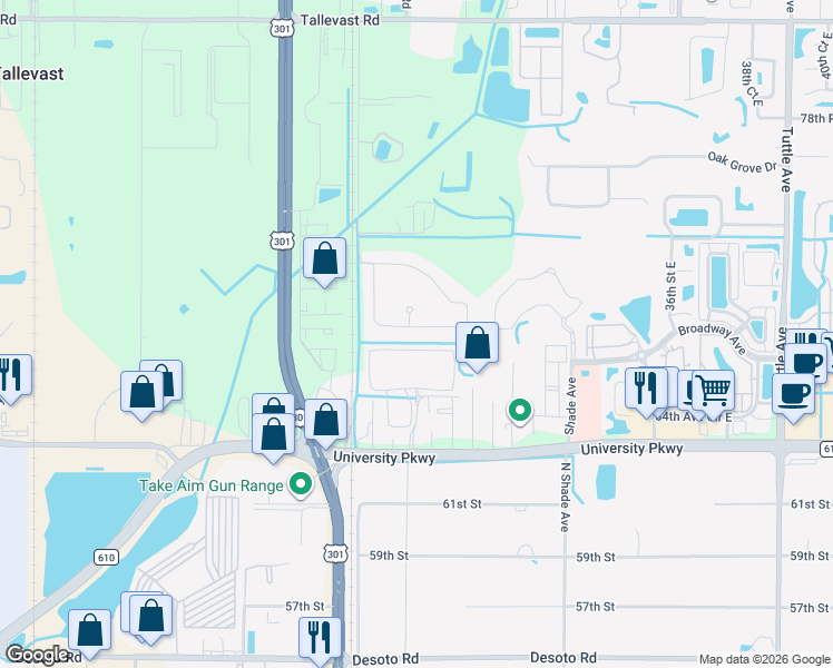map of restaurants, bars, coffee shops, grocery stores, and more near 2932 Oriole Drive in Sarasota
